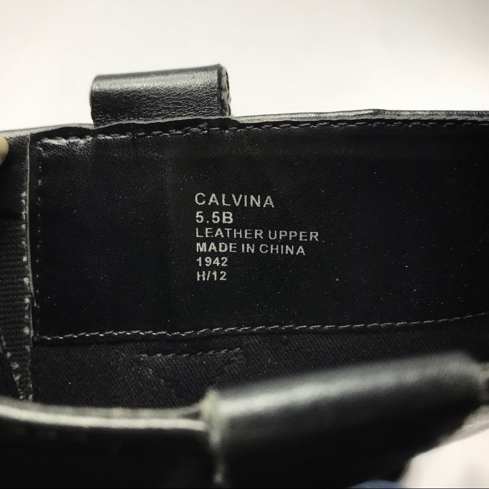 Lauren Ralph Lauren Calvina Tall Black Genuine Leather Boots Size 5.5 - Picture 10 of 10